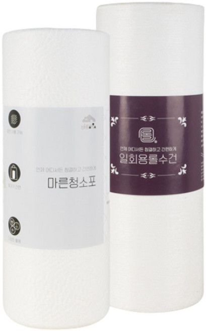 반려동물 마른 청소포 일회용 수건 롤타입 뜯는 타월, 롤수건-16매, 1개