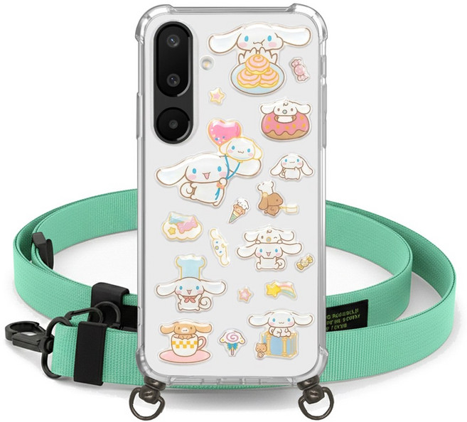 시나모롤 목걸이 케이스 패치 스트랩 키즈폰 갤럭시 어린이