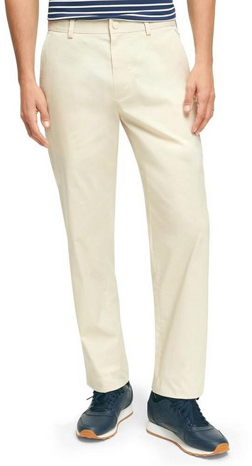 Brooks Brothers 남성용 퍼포먼스 골프 치노 팬츠 블랙., 오트밀, 34W x 34L