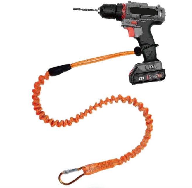 낙하방지 연결끈 안전고리 추락 이탈방지끈 공구걸이, 2개