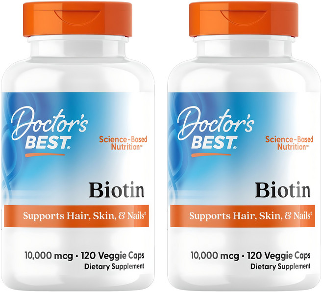 닥터스베스트 비오틴 10000mcg 베지 캡슐, 120정, 2개