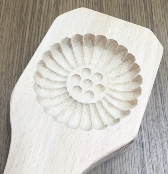 나무약과틀 원형대(1구)1개 /월병틀/월병몰드/문케익틀/약과몰드, 1개