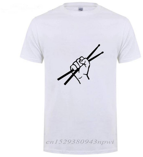 남성용 반팔 드럼 티셔츠 재미있는 생일 선물 코튼 플러스 사이즈 여름 스타일