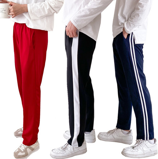 베네울프 봄여름가을 남여공용 심플 투라인 원라인 바지 모음 운동복 츄리닝 S-4XL홈웨어 데일리룩 국내제작