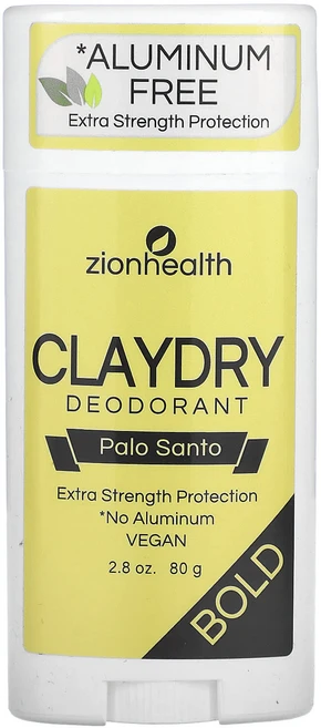 Zion Health 클레이드라이 데오드란트 Bold 팔로산토 80g(2.8oz), ZionHealth클레이드라이데오드란트Bold팔로산토8, 80g, 1개 - 쿠팡