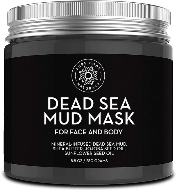 Pure Body Naturals Dead Sea Mud Mask 사해의 진흙 마스크 250g - 쿠팡