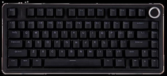 EPOMAKER x AULA F75 유선 전용 75% ANSI 미국 레이아웃 켓 핫스왑 식 키보드 Mac/WIN/Android용 노브 포함, [01] Red Switch, [02] Black WiredOnly