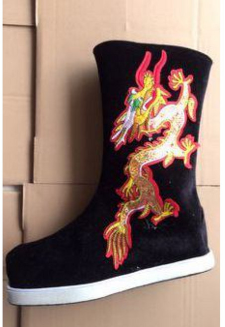 몽골 전통 고탈 부츠 겨울 스타일 패션 몽고 티베트 신발 방한 중국