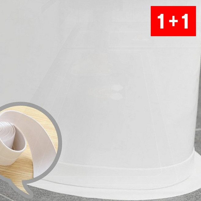 주방 욕실 곰팡이 방지 실리콘 방수 테이프 벽면 틈새 보수 결로 차단 벽지 보호, 1개, 1ml