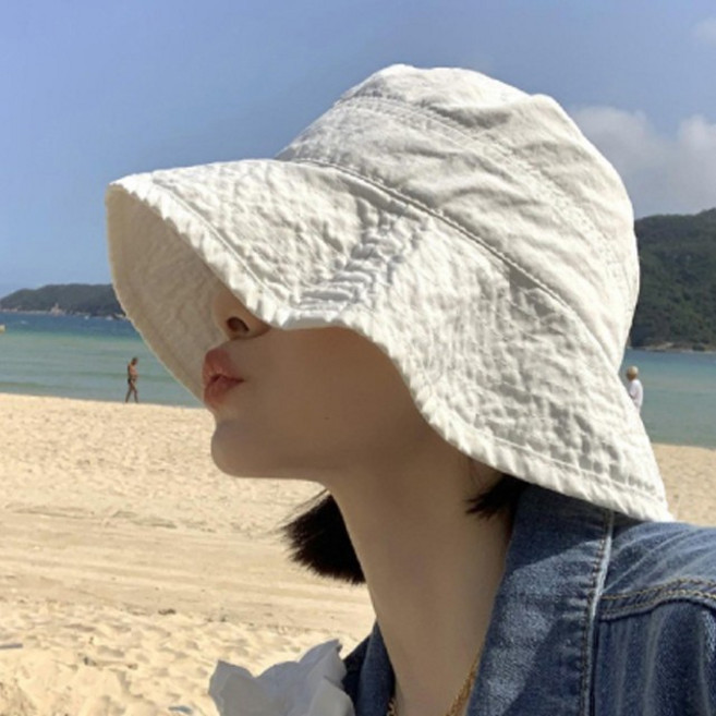 데일리 여름 여리여리 코튼 썸머 버킷햇 벙거지 모자 3color