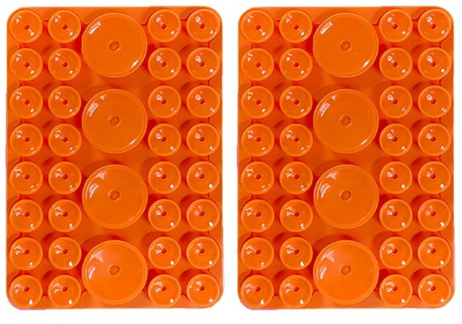 주포어유 맥세이프 강력한 흡착 문어 빨판 흡착패드, B타입 오렌지o, 1개