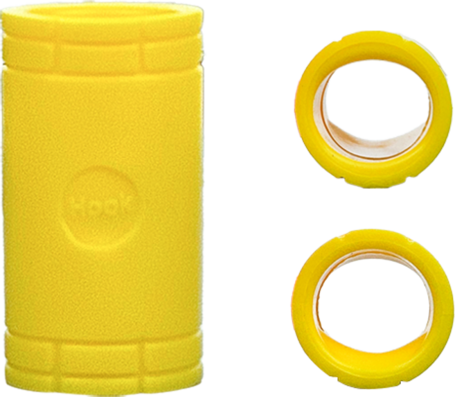 훅 양방향 중약지 인서트 세미팁/오발 볼링공 지공 볼링용품, 옐로우