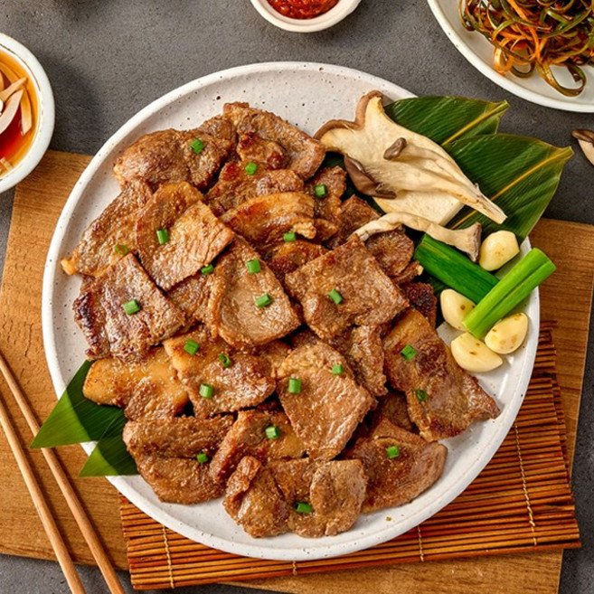 진짜! 대나무잎으로 숙성한 대나무 돼지 왕구이, 2개, 1kg