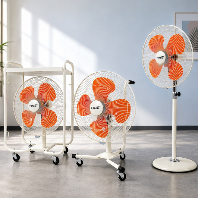 팬직 업소용 선풍기 45cm(18인치) 스탠드 이동식 산업용 공업용 현장 대형, TFE-F45CS-M