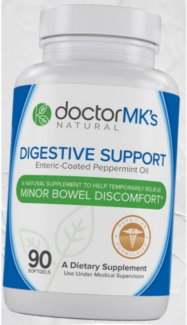 닥터 MK의 IBS 90의 장용 코팅 페퍼민트 오일 과민성 장 증후군 소화 지원 포뮬라 docr MKs NA, 닥터 MK의 IBS 90의 장용 코팅 페퍼민트 오일 과, 1