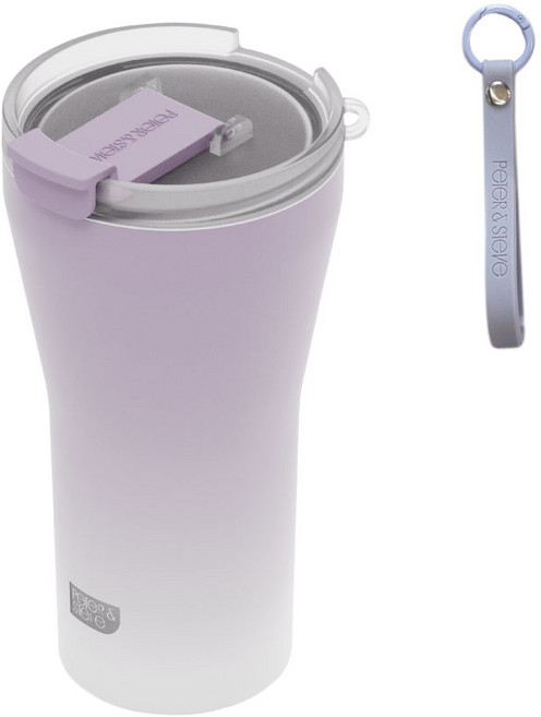 피터앤스티브 V2.0 세라믹 텀블러 스테인리스 이중진공 완벽밀폐 오리지널, 1개, 500ml, 모브 바이올렛