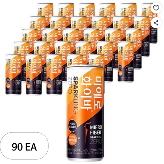 미에로화이바 스파클링제로슈가 캔, 250ml, 90개