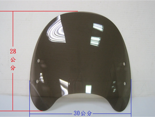 VIVA XL 機車風鏡 支架組 茶色/透明 28x30公分, 單買茶色鏡片