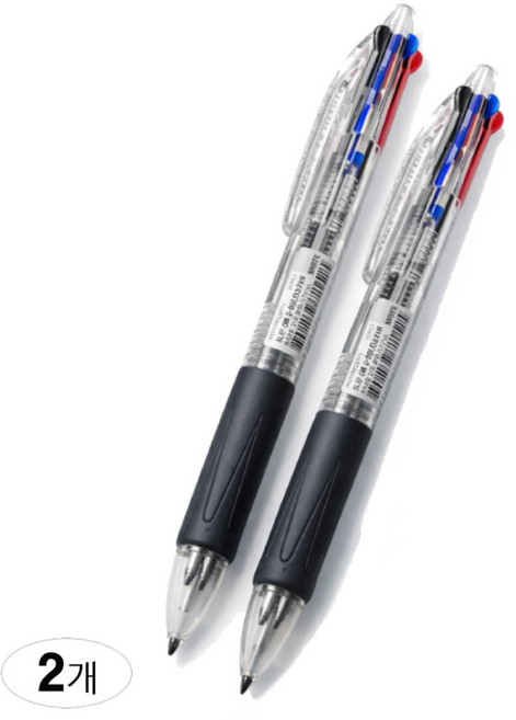 모닝글로리 슬립온 3색 볼펜 0.7 mm, 화이트, 2개