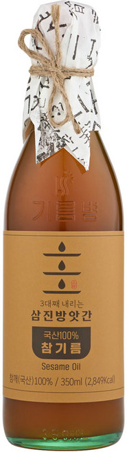 삼진가 국내산 참기름 350ml 저온압착, 1개