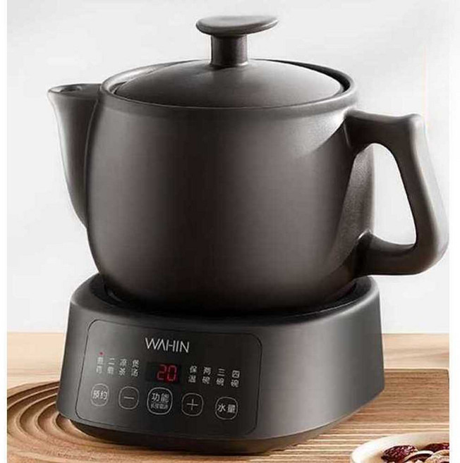 3리터 세라믹 약탕기 중탕기 차탕 건강 가정용 냄비 주전자 모닝컴, 3. 블랙 3L (일체형)