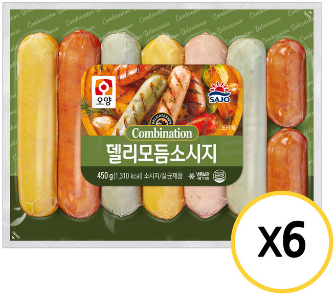 [현대프리마켓] 사조오양 델리 모듬 소시지, 2.7kg, 1세트