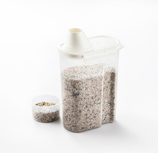 락앤락 도어포켓 냉장고용 잡곡통 2p, 화이트, 2개