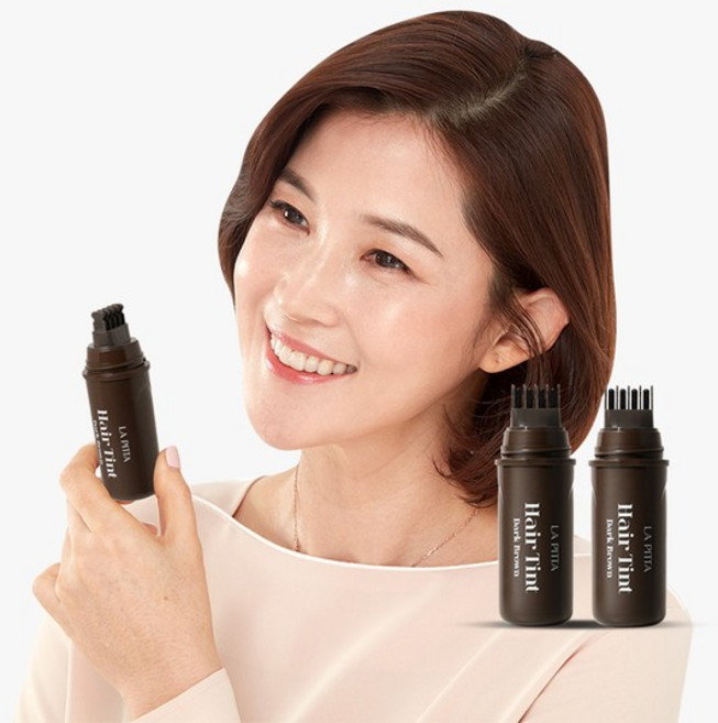 [총2개] 5초 새치커버 타투 헤어틴트 10ml, 헤어틴트 블랙1개+다크1개