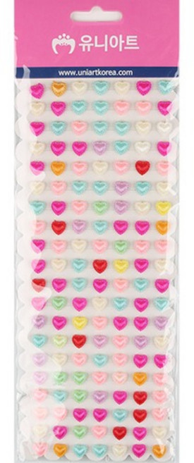 유니아트 비즈스티커 25번 보석 스티커 하트스티커, 상세페이지 참조, 상세페이지 참조