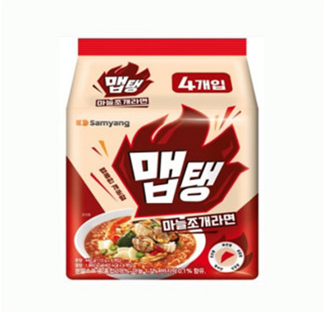 삼양 맵탱 마늘조개라면 멀티110g*4입 x8개, 단일 옵션, 110g, 32개