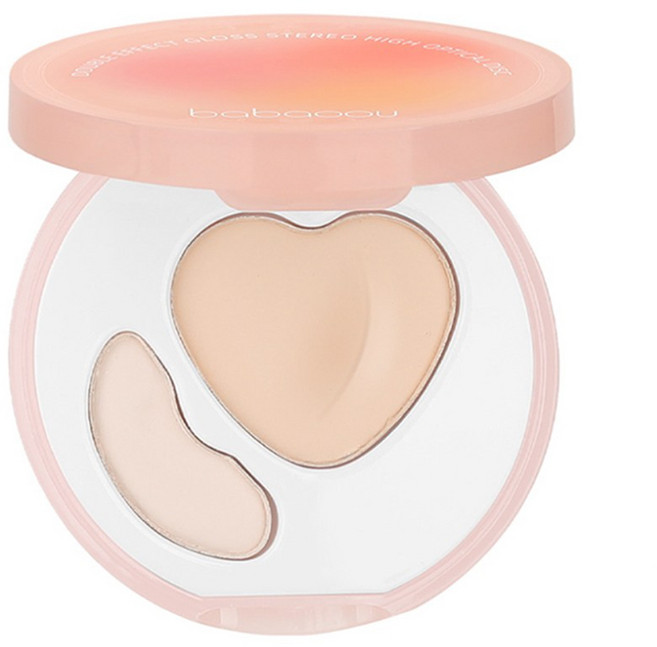 이칠가게 1+1 컨실러 하이라이터 세트 눈물고랑 팔레트 잡티커버 다크서클 기미 커버 방수 워터프루프, 2개, 아이보리+베이지