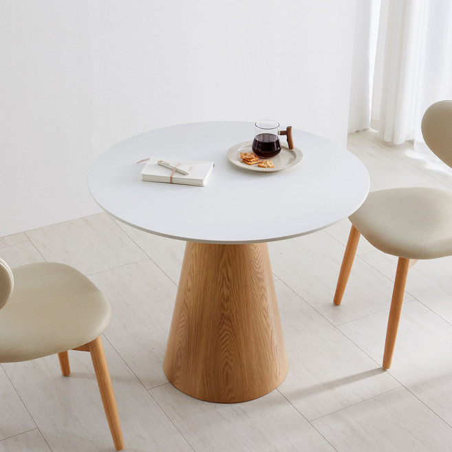 베스트리빙 콘 원형 포세린 통세라믹 900 1000 식탁테이블/원뿔기둥/방문설치, 900/내츄럴