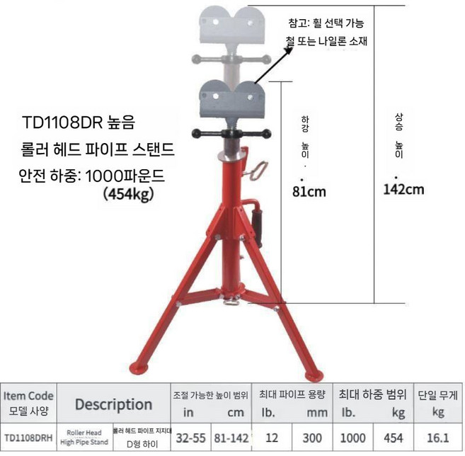 배관자키 다이 파이프스탠드 브래킷 거치대 삼발이 v자 용접 홀더 삼각대 배관