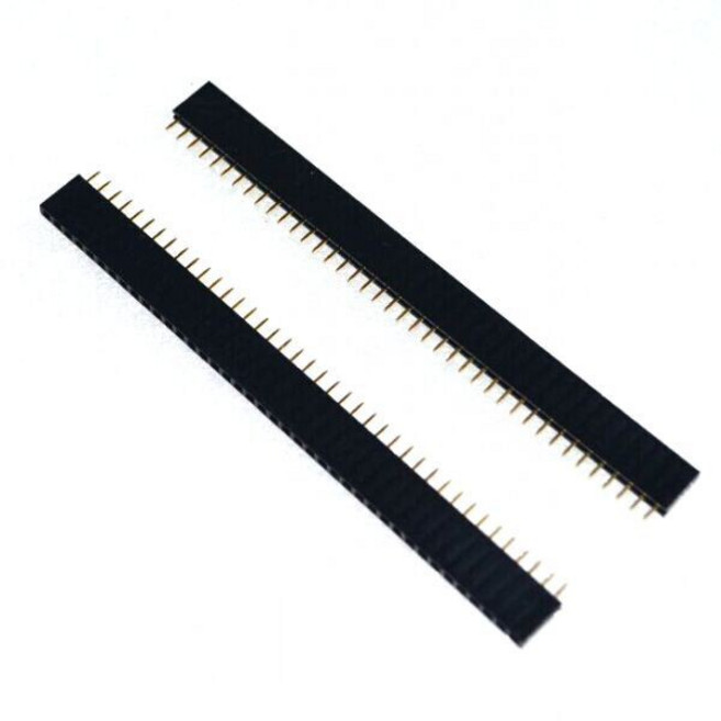 【AI電子】2.54mm間距單排針母座插座 1*40P 40Pin, 1個