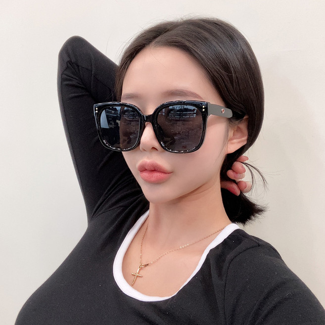 VANANA2 빅사이즈 남녀공용 블랙 검정 자외선차단 선글라스
