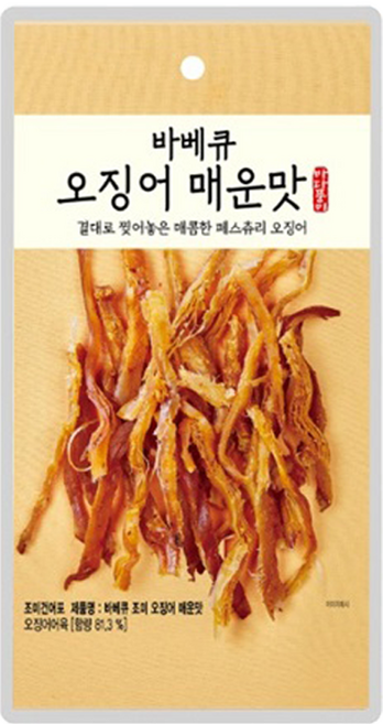 썬푸드 바베큐 오징어 매운맛, 30g, 9개