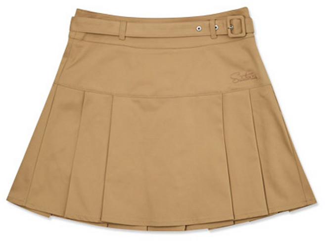 [세인트나인] 여성 벨티드 플리츠 스커트