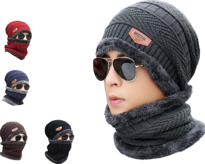 毛帽圍脖二件組 柔軟親膚保暖 秋冬時尚配件 輕巧便攜多功能