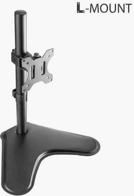 엘디엘마운트 싱글 모니터암 관절 모니터 거치대 APL-T01, 블랙, 1개