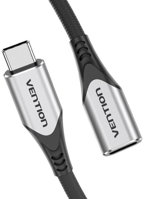 벤션 직조 고급형 C to C타입 연장케이블, 혼합색상, 1개, 1m