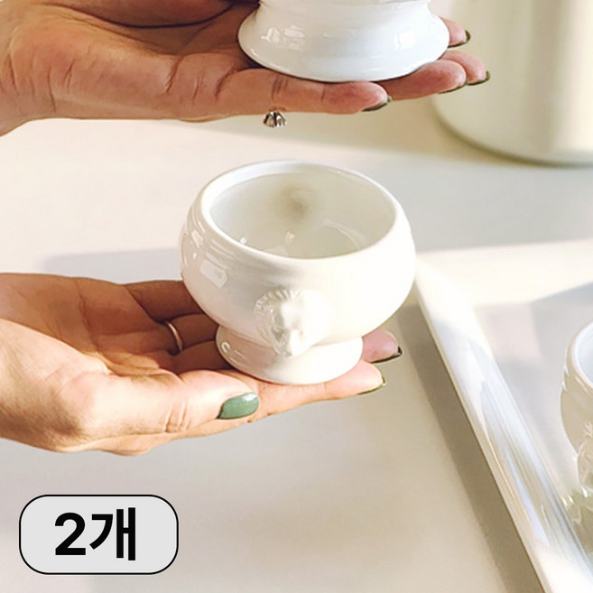 호레카 NB 어니언 스프볼 디저트볼 요거트볼, 화이트, 2개, 미니(만수140ml)