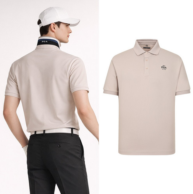 PGA 남성 쿨터치 피퀘 반팔 카라티셔츠 PGMTS52319