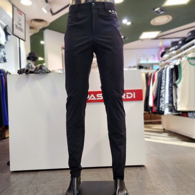 파사디골프 남자 봄 로고포인트 일자 팬츠 롱다리 골프 라운딩 바지 Q24SSL401M