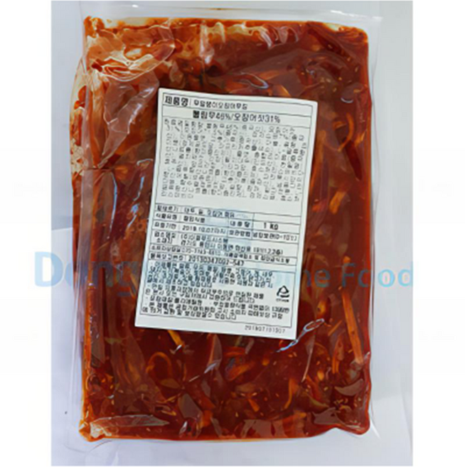 이음푸드 무말랭이 오징어젓갈, 3개