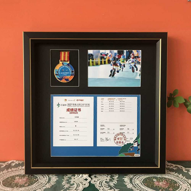 메달 액자 프레임 전시 케이스 디스플레이 걸이 보관, P, 1개