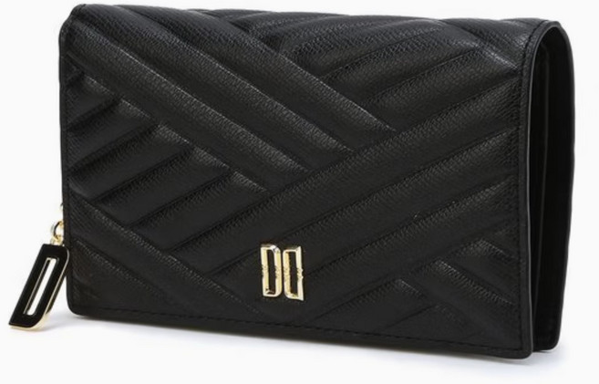 닥스 남녀공용 칼라일 엠보 소가죽 골드 DD 중지갑