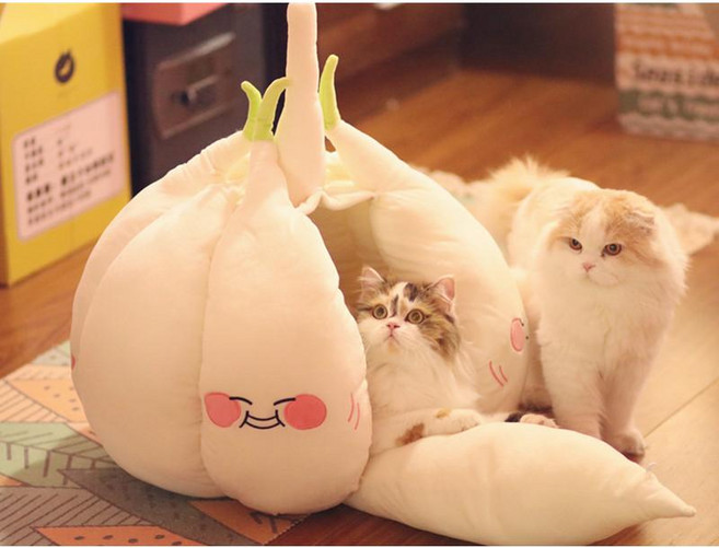 강아지마늘하우스 고양이 침대밑막기 숨숨집 이케아 사계절 애완동물 침대, 색상 분류: 마늘하우스, 적용 가능한 크기: 원사이즈, 1개