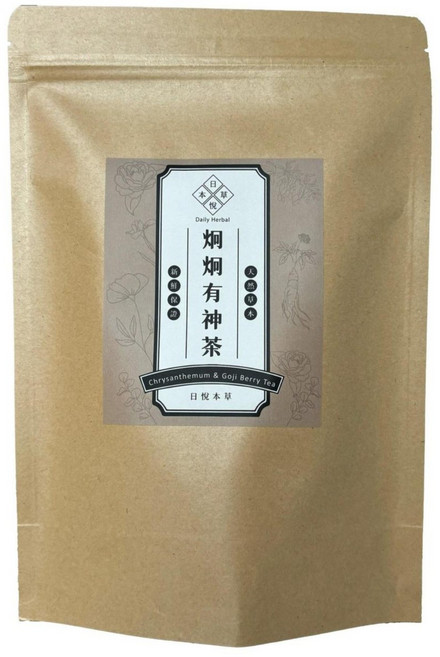 日悅本草 炯炯有神茶 菊花枸杞決明子茶 大份量12g 10入 台灣製造 漢方養生冷泡茶包, 12g, 1個, 10個裝