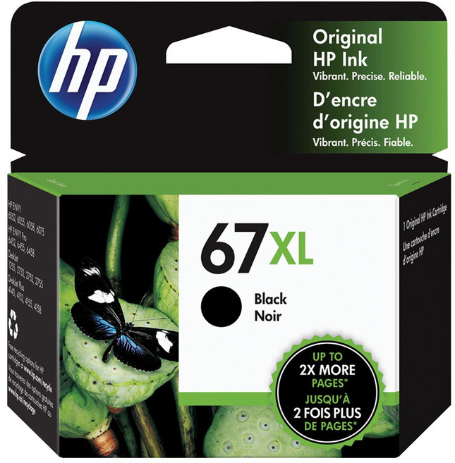 HP 67XL 原廠高容量墨水匣 黑色 彩色 3YM57AA 3YM58AA, 1個