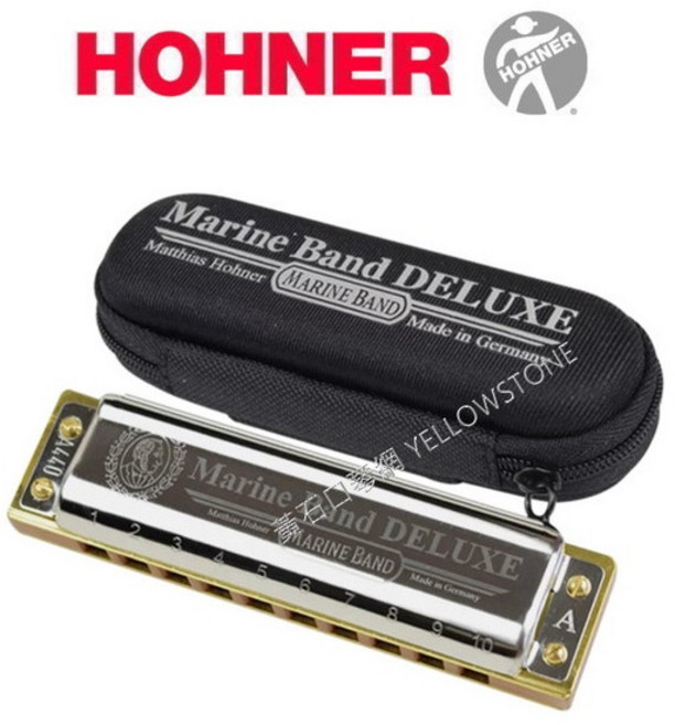 Hohner Marine Band Deluxe 十孔口琴 2005 20 馬林樂團 豪華版, 1個, A,第三孔吹氣改A(Paddy)